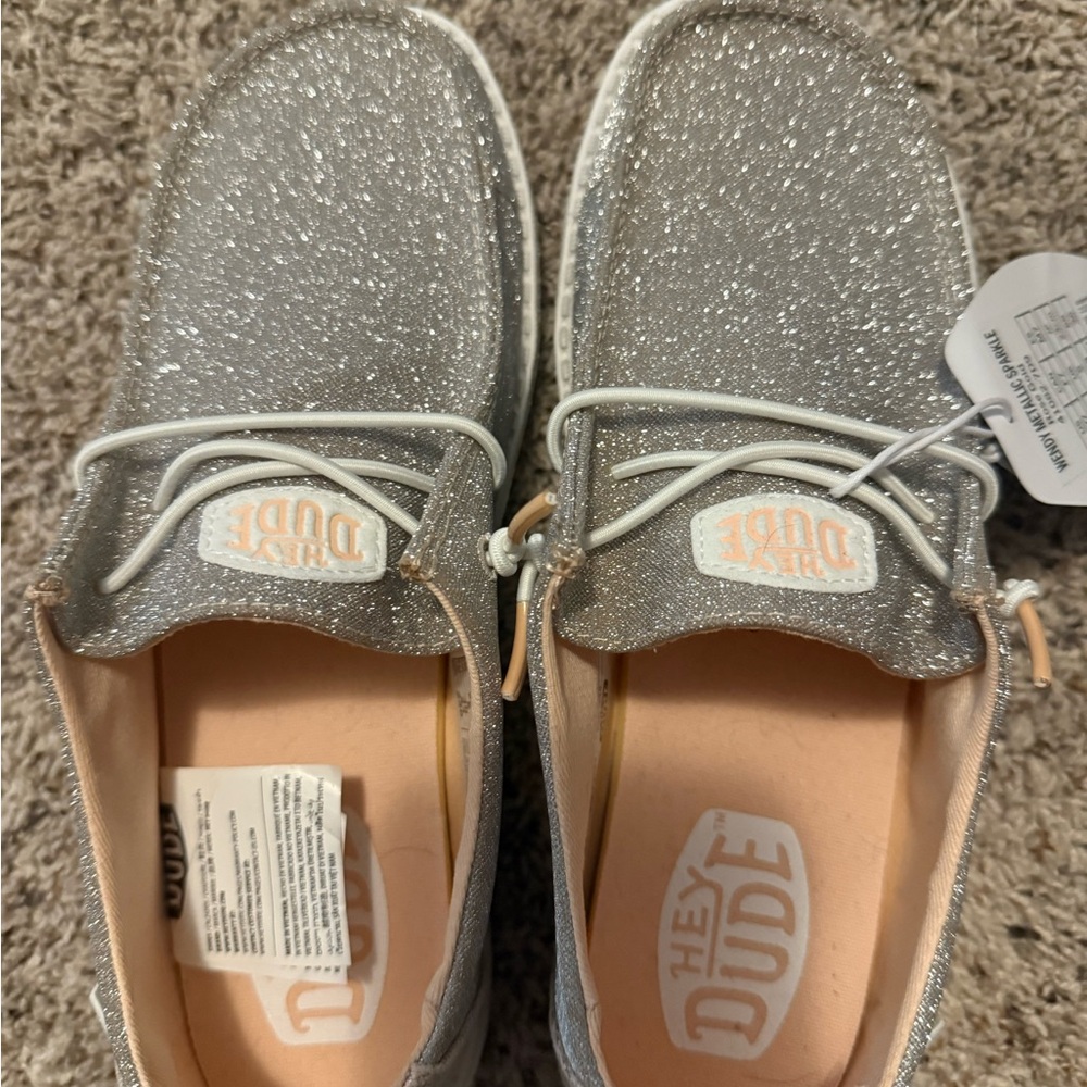 Hey Dude Metallic Sparkle Shoes